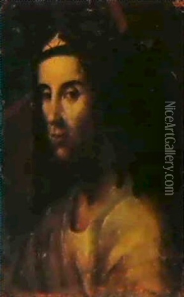 Christus, Das Kreuz Tragend Oil Painting - Antonello da Messina