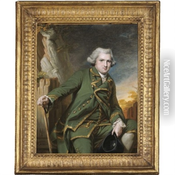 Portrait Of Sir William Langham Oil Painting - Francis Cotes