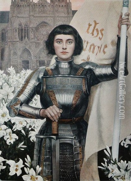 Joan of Arc Oil Painting - Albert Lynch