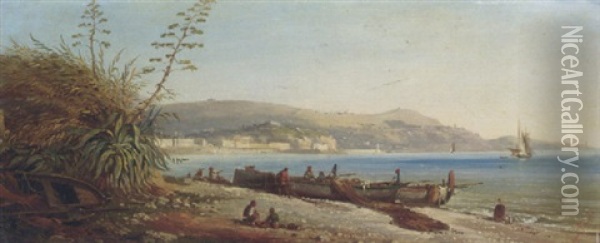 Une Vue De Nice Oil Painting - Dominique Trachel