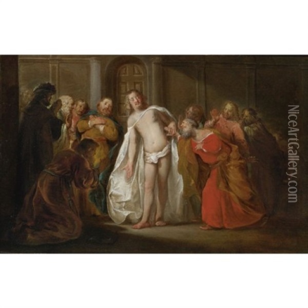 Doubting Thomas Oil Painting - Nikolaus Knuepfer