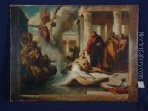 Die Auferweckung Des Lazarus Oil Painting - Ludwig Thiersch