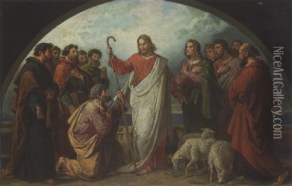 Die Bergpredigt Oil Painting - Wilhelm Durr the Elder