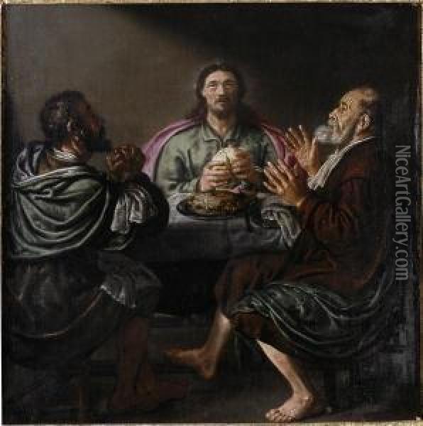 The Breaking Of Bread oil painting reproduction by Lelio Orsi ...