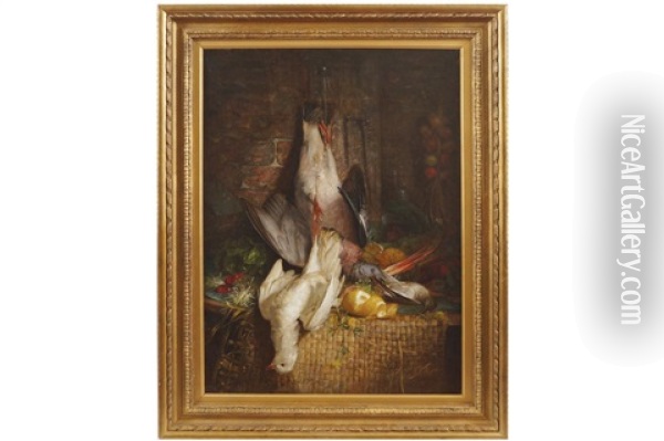 A Still Life Of Game Oil Painting - William Woodhouse