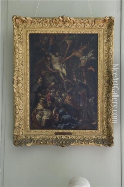 La Deposition Du Christ Oil Painting - Daniele (da Volterra) Ricciarelli