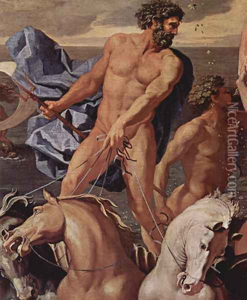 The Triumph of Neptune, detail Oil Painting - Nicolas Poussin