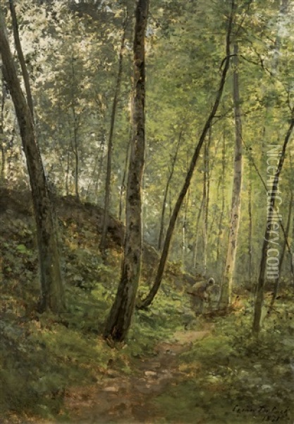 Sous-bois Oil Painting - Cesar De Cock