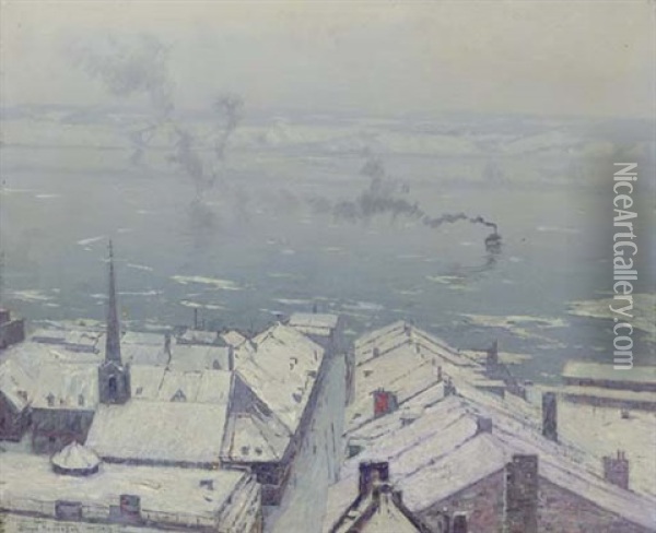 Lower Town, Quebec Oil Painting - Lovell Birge Harrison