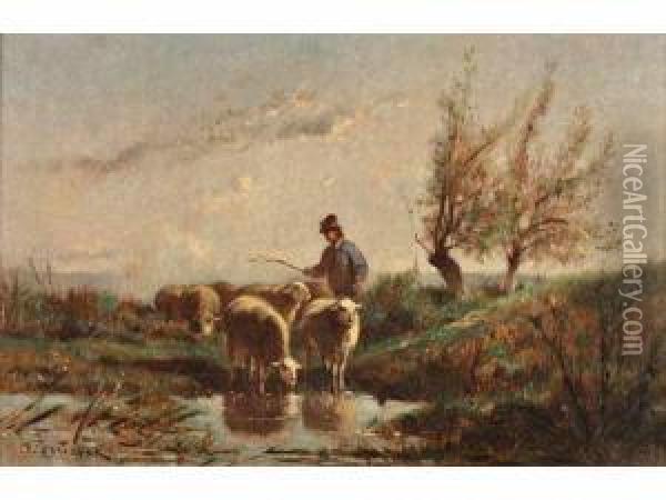 Brissot De Warwille Felix Saturnin <berger Et Oil Painting - Felix Saturnin Brissot de Warville