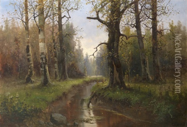 Autumn Landscape Oil Painting - Karl Rosen