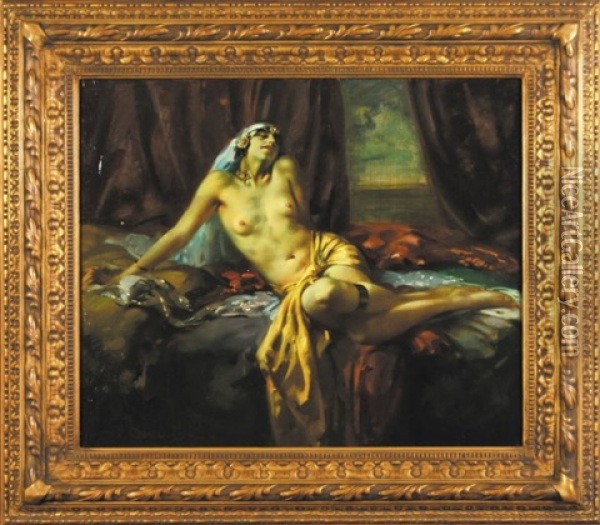 Odaliska Oil Painting - Arnulf De Bouche