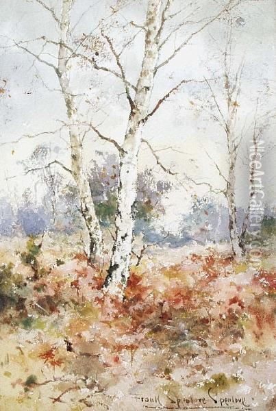 Autumn Landscape With Trees Oil Painting - Frank Spenlove Spenlove