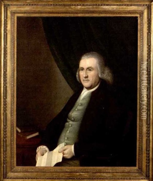 Portrait Of Gunning Bedford, Sr. Of Delaware Oil Painting - Charles Willson Peale