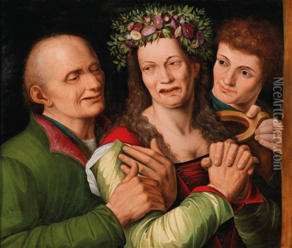 The Tearful Bride Oil Painting - Jan Sanders (Jan van) Hemessen