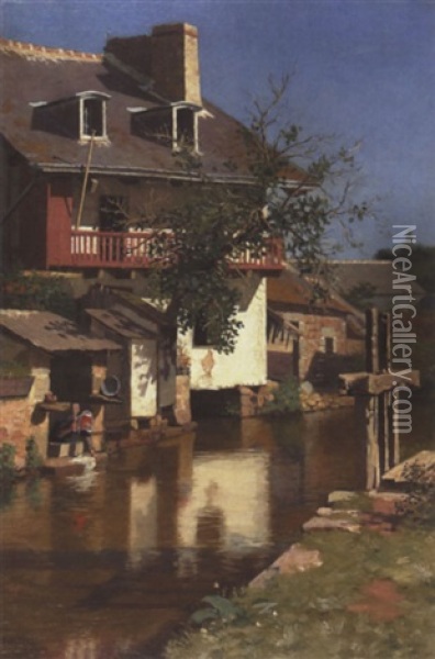 Pont-aven I Oil Painting - Paul Peel