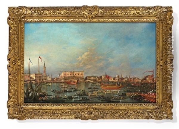 Il Porto Di Pozzuoli Oil Painting - Francesco Guardi