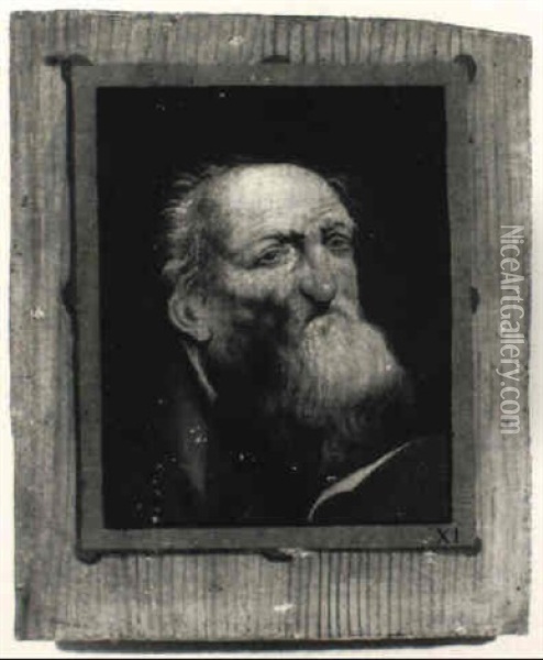 Bildnis Eines B,rtigen Mannes Oil Painting - Christian Wilhelm Ernst Dietrich