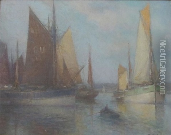 Marine Oil Painting - Franz Mueller-Gossen