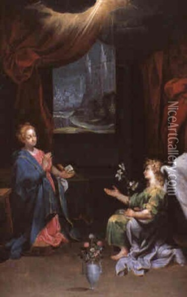 La Anunciacion Oil Painting - Federico Barocci