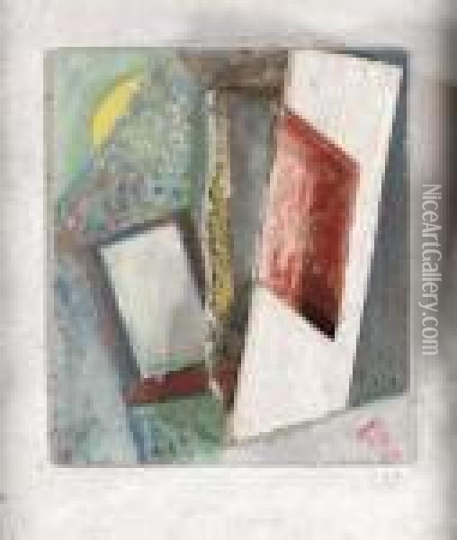C67 Alte Hohle Oil Painting - Kurt Schwitters