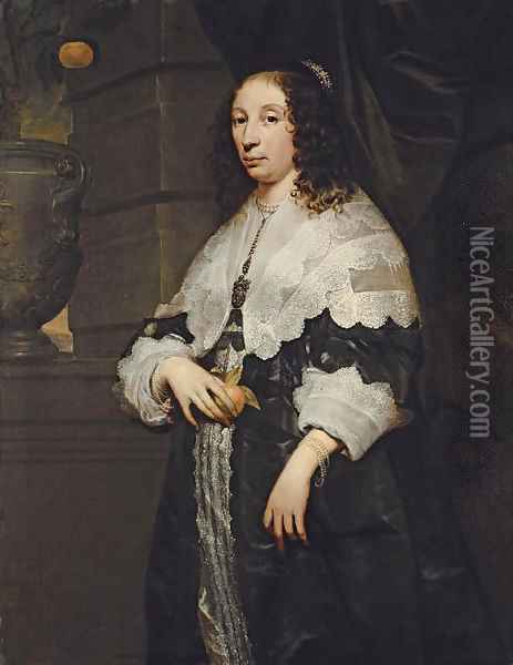 Portrait of a lady Oil Painting - Arnold Van Ravesteyn