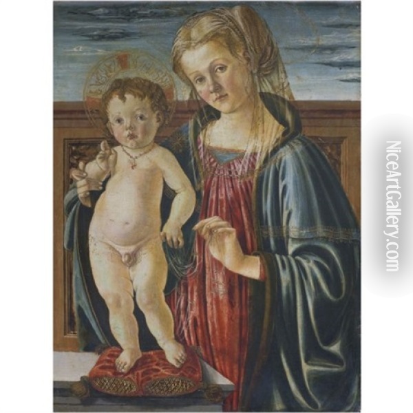 The Madonna And Child Oil Painting - Andrea Del Verrocchio