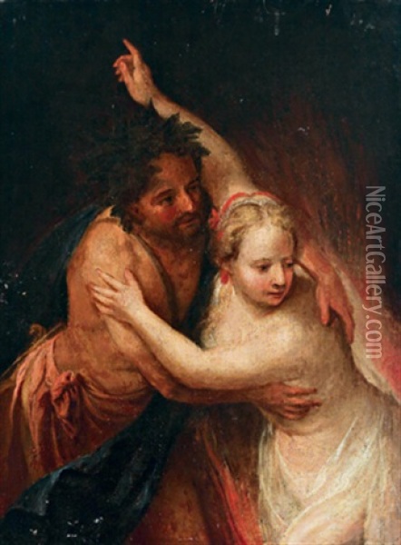 Orpheus Und Eurydike Oil Painting - Martin Johann (Kremser Schmidt) Schmidt