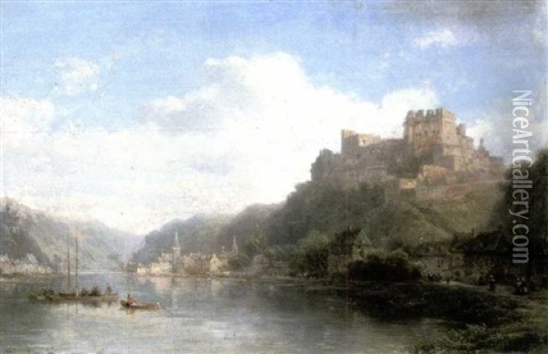 Chateau D'heidelberg Oil Painting - Pierre Justin Ouvrie