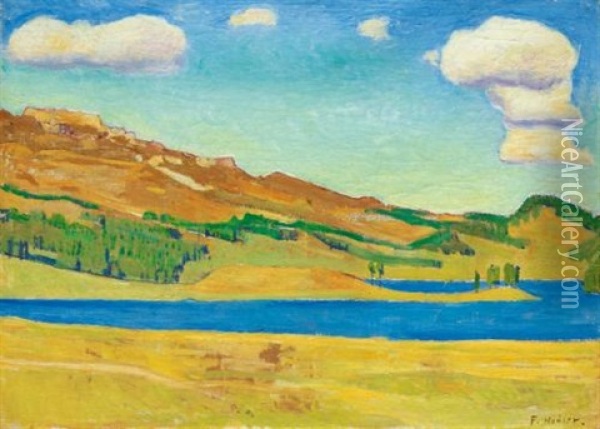 Der Champfersee (lake Champfer) Oil Painting - Ferdinand Hodler