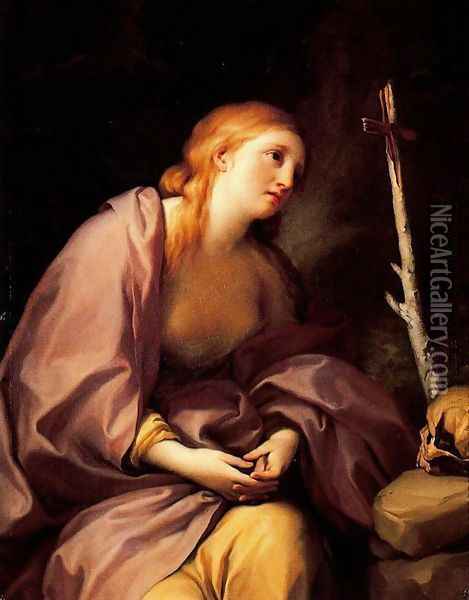 The penitent Magdalena Oil Painting - Anton Raphael Mengs