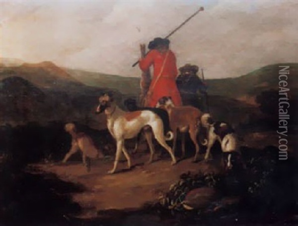 Die Ruckkehr Der Jager Mit Ihrer Beute Und Den Hunden Oil Painting - Adriaen Cornelisz Beeldemaker