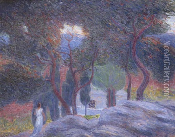 Le Soir Oil Painting - Hippolyte Petitjean