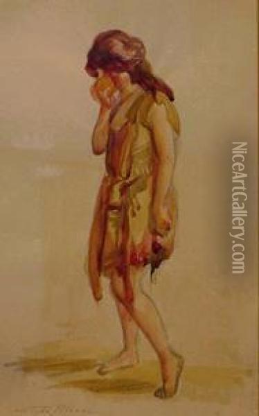 Woman Eating An Apple Oil Painting - John Sloan