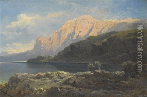 Berg Am Attersee Oil Painting - Carl Haunold