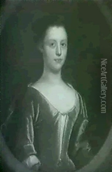 Portrait Of Mrs. Morritt Of Cawood Oil Painting - Hamlet Winstanley