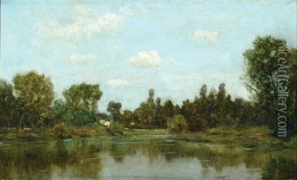Landscape Oil Painting - Claude Francois Auguste Mesgrigny