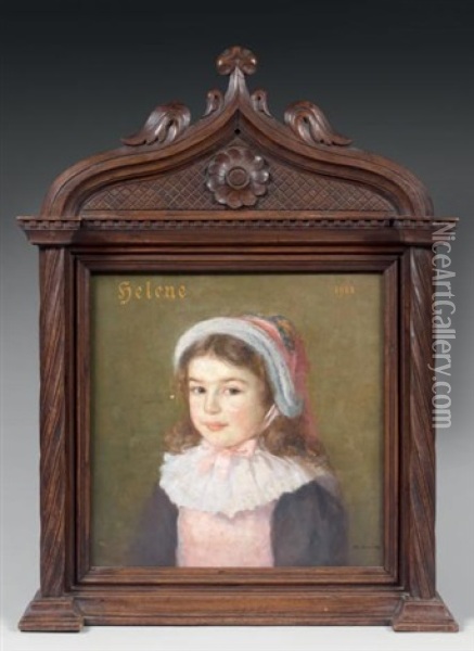 Portrait D'helene Oil Painting - Maurice Grun