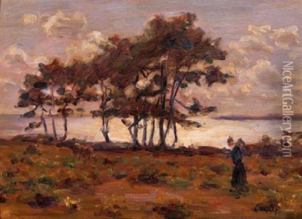 Impressionist Landscape Oil Painting - Aloysius C. O'Kelly