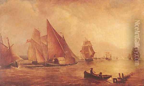 Estuary of the Thames and the Medway Oil Painting - Joseph Mallord William Turner