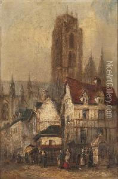 Altstadtansicht Oil Painting - Alfred Montague