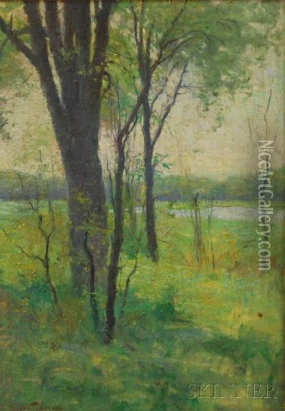 Spring Landscape Oil Painting - Charles Chase Emerson