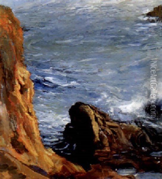 Laguna Sea Cove Oil Painting - Joseph Kleitsch