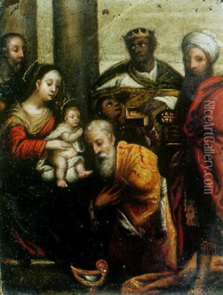 The Adoration Of The Magi Oil Painting - Carlo Maratta