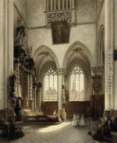 The Holy Communion Oil Painting - Jules Victor Genisson