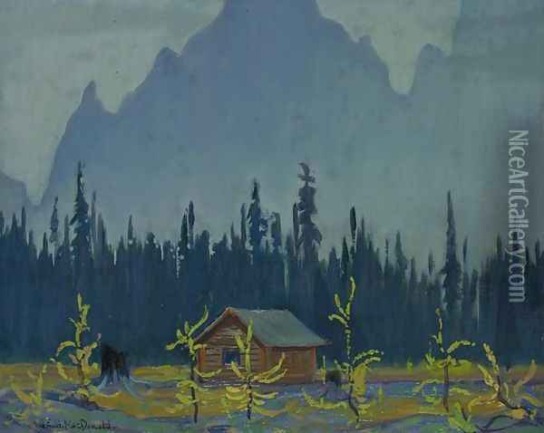 Rain, Wiwaxy Peaks, Lake O'Hara Oil Painting - James Edward Hervey MacDonald