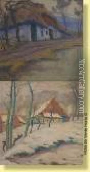 Paysage Hivernal Oil Painting - Pol Van De Broeck