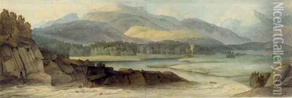 Elterwater, 12th August 1786 Oil Painting - Francis Towne