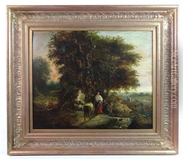 A Countryside Respite Oil Painting - Benjamin (of Bath) Barker