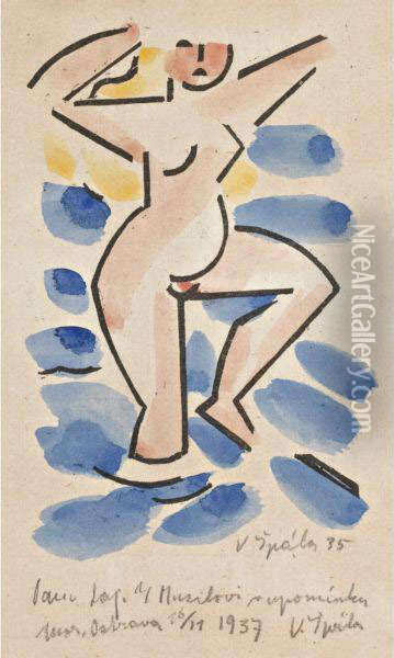 Nude Oil Painting - Vaclav Spala